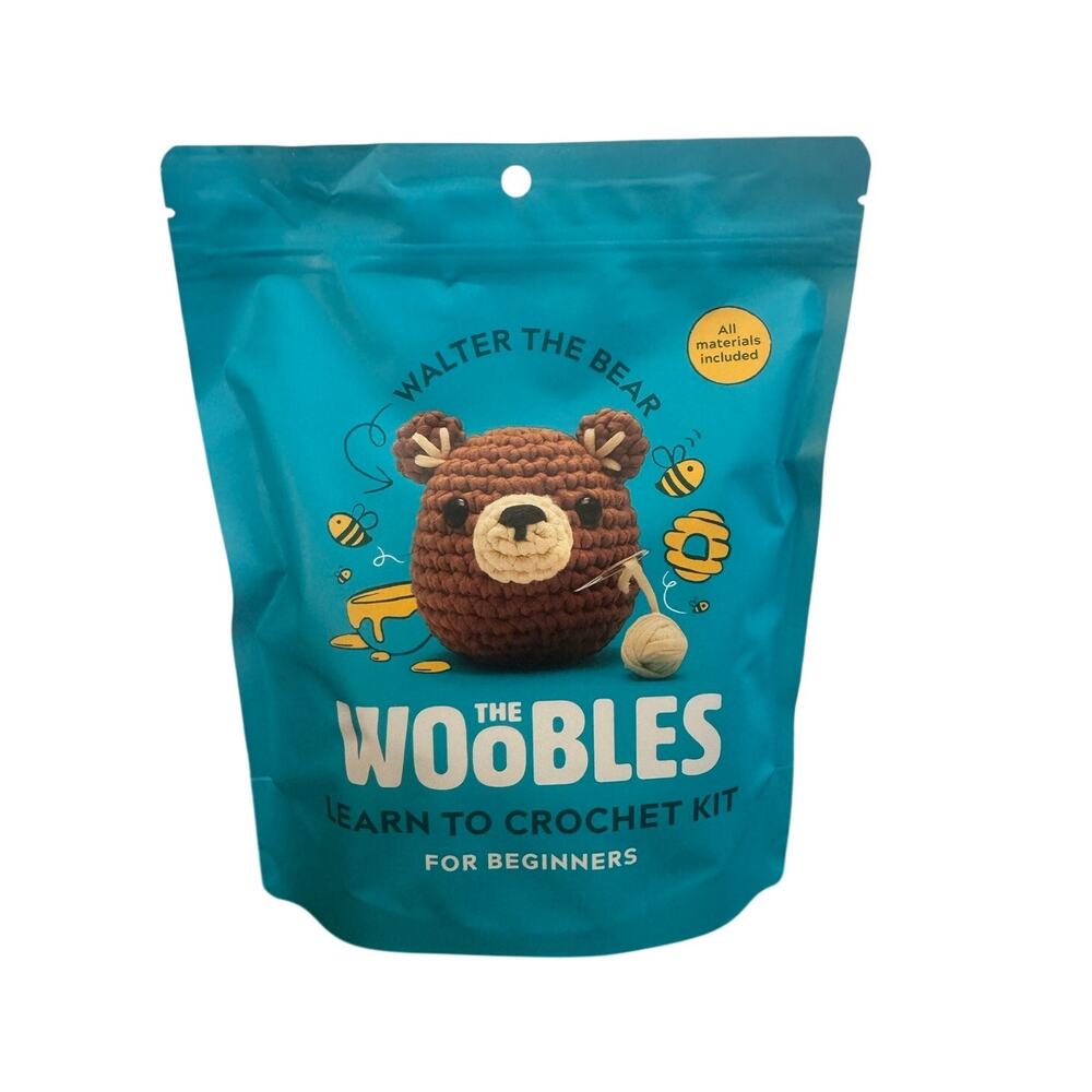 *Sold out online* The Woobles Walter the Bear Collectible Crochet Kit (Unopened)